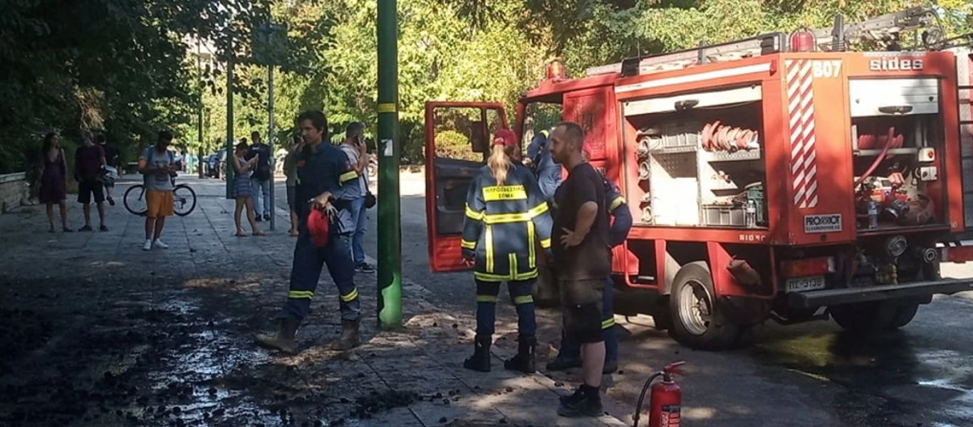 Απόπειρα εμπρησμού στο Πεδίο του Άρεως: Για πλημμέλημα κατηγορείται η συλληφθείσα γυναίκα